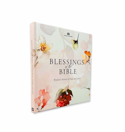 Image shows the book at an angle featuring the title and floral pattern