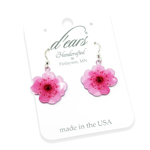 Single Cherry Blossom Earrings