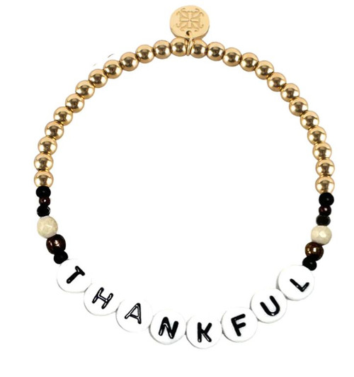 Thankful Word Bracelet