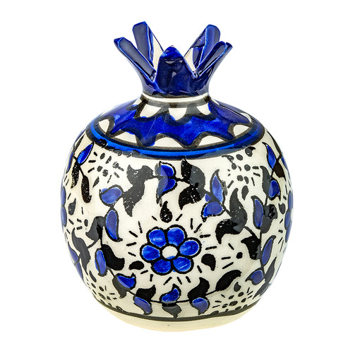 Blue & White Floral Pomgranate