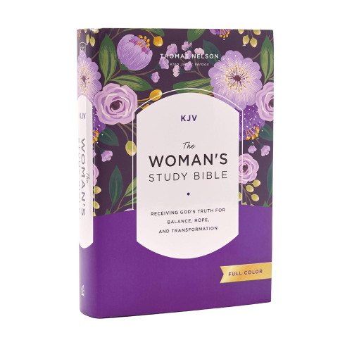 Image shows the cover of the KJV  The Woman's Study Bible book.