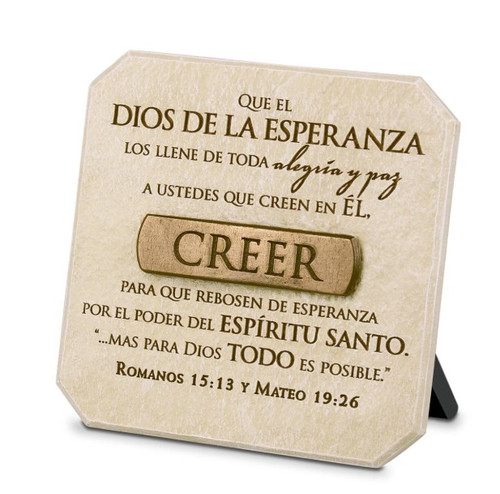 Creer Tabletop Plaque Decor
