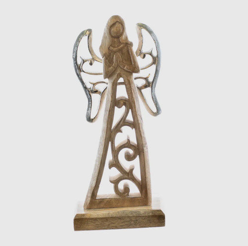 木製エンジェル Enamel Wood Nesting Angel Figures - 6x8in - Museum of the Bible Store