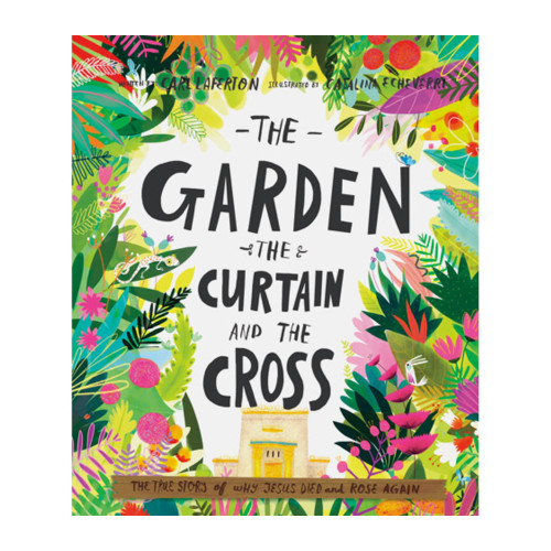 Image shows the cover of the book, The Garden, The Curtain, and The Cross book. 