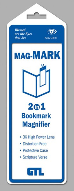 Image shows this bookmark magnifier designed for Bible readers and book lovers.