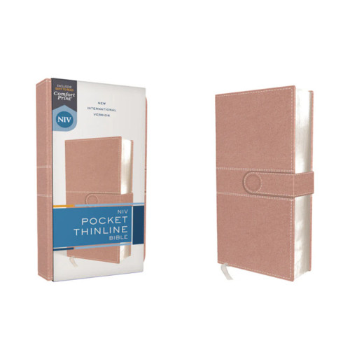 NIV Pocket Thinline Bible (Pink Leathersoft)