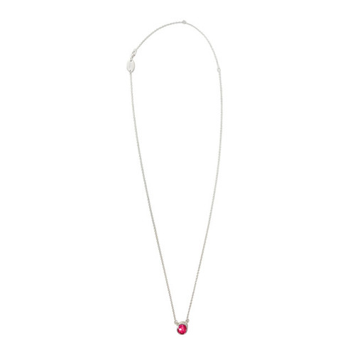 Delicate Dune Round Necklace with Cherry Blossom Petals