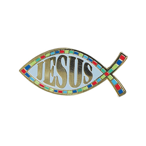Jesus Fish Ichthys Enamel Pin
