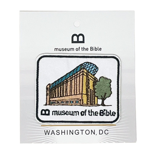 Image shows a Musem of the Bible patch of the building. 