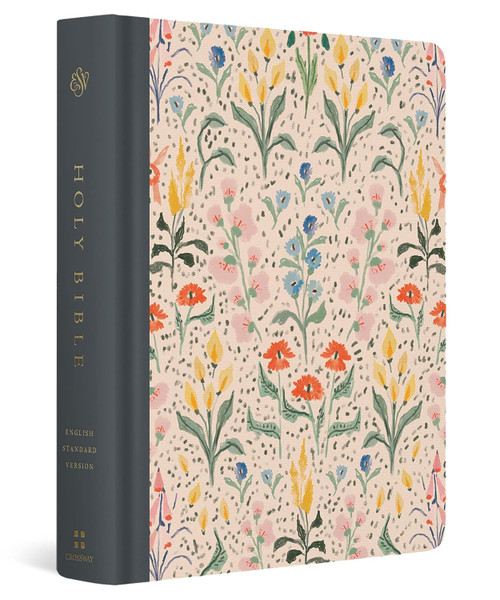 Image shows the front cover of an ESV Single Column Journaling Bible from the Artist Series, called "In Bloom."