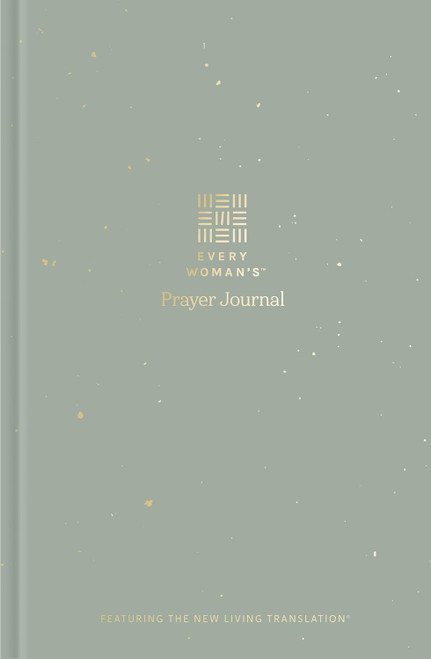 The image shows the front cover of Every Woman's Prayer Journal, which has a green hardcover.