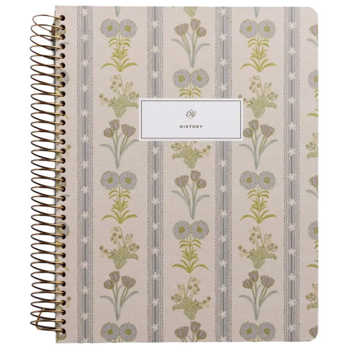 The image shows the front cover of the  ESV Spiral-Bound Journaling Bible focused on history.