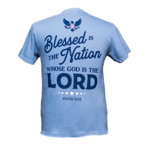 Blessed Nation T-Shirt, Blue Jean 