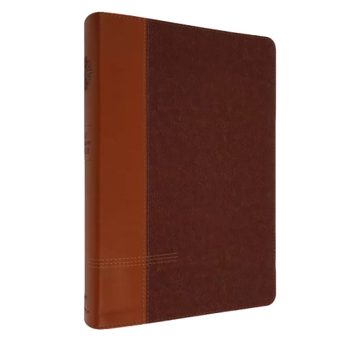 The image shows the NIV Application Study Bible from a side angle.