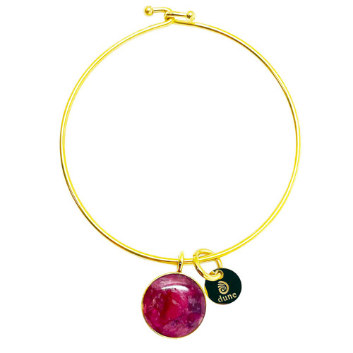 Gold Cherry Blossom Bangle 