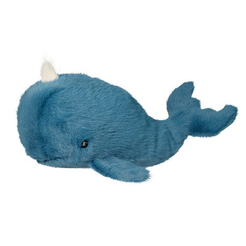 Image shows a Marina Navy-Blue Whale Plush toy. 