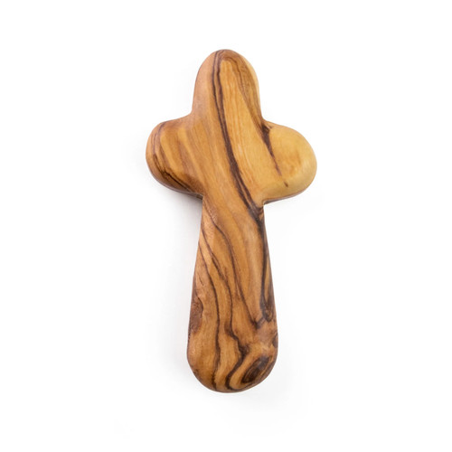 Olive Wood Handheld Comfort Cross 