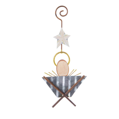 Baby Jesus in a Manger Ornament