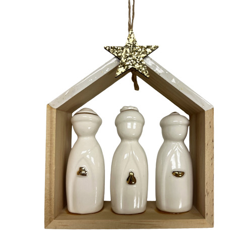 3 Kings With Star Ornament