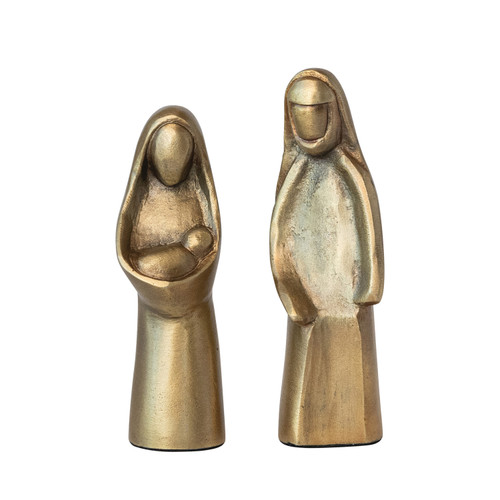 Antique Gold Holy Family, Set of 2