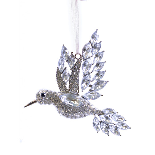 Crystal Hummingbird Ornament