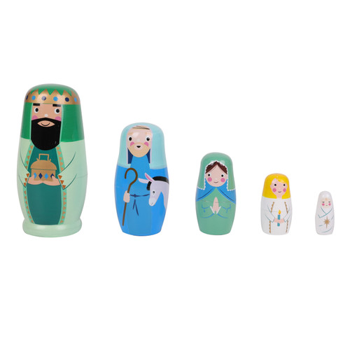 Nativity Nesting Dolls, Set of 5