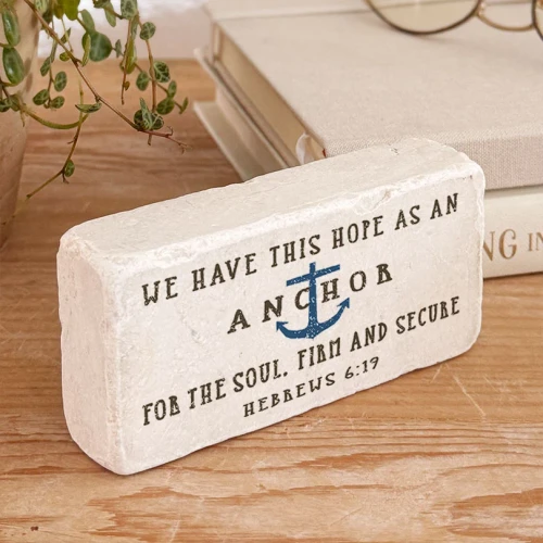 Large Decorative Anchor Stone Heb 6:19