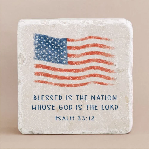 Blessed The Nation Decorative Stone