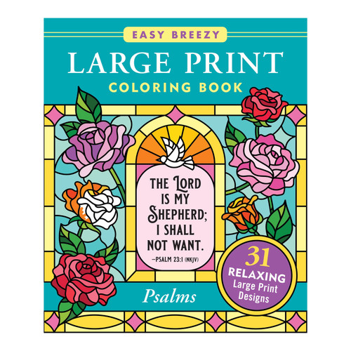 Psalms Large Print Coloring Book - Psalms