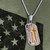 Men's Camo Cross & Flag Necklace