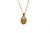 The image shows the Qumran Oval Sand Drop Necklace in Gold. The image shows the Qumran Oval Sand Drop Necklace in Gold.