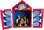 Image shows a mini Nativity Retablo, a traditional Peruvian folk art piece handmade by Peruvian artisans.