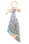 Louisa Beaded Cross Scarf Bag Charm in Pastel