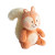 Image shows the side of this 9" stuffed toy called God Made Just One – Nutmeg the Squirrel Plush