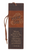 The image shows the front of the "Man of God" bookmark in brown and espresso.