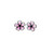 The image shows a close-up of these single cherry blossom stud earrings