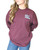 The image shows a full view of this Museum of the Bible Spirit Jersey long-sleeve shirt in cherry lacquer color.