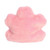 The image shows the back a 5-inch plush cherry blossom palm-sized stuffed toy.
