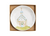 The image shows a trinket dish featuring a simple church image within a kraft box. 