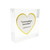 The image shows an acrylic block plaque with 1 Corinthians 13:4, Love is Patient verse inside a heart. 