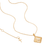 The image shows the olive leaf pendant necklace, which adjusts to varying lengths..