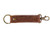 The image shows a leather keychain with Trust in the Lord embossed on it. 