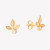 The image shows these olive leaf stud earrings.