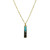 The image shows a Explorer Necklace Bar, made with sand from Galilee and paired with a turquoise stone.