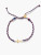250th Red White & Blue Gold Cross Bracelet