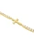 Luminous Gold Cross Tennis Bracelet 7"