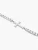 Luminous Silver Cross Tennis Bracelet 7"