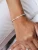 Luminous Silver Cross Tennis Bracelet 7"