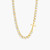 Luminous Gold Cross Tennis Necklace