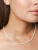 Luminous Silver Cross Tennis Necklace